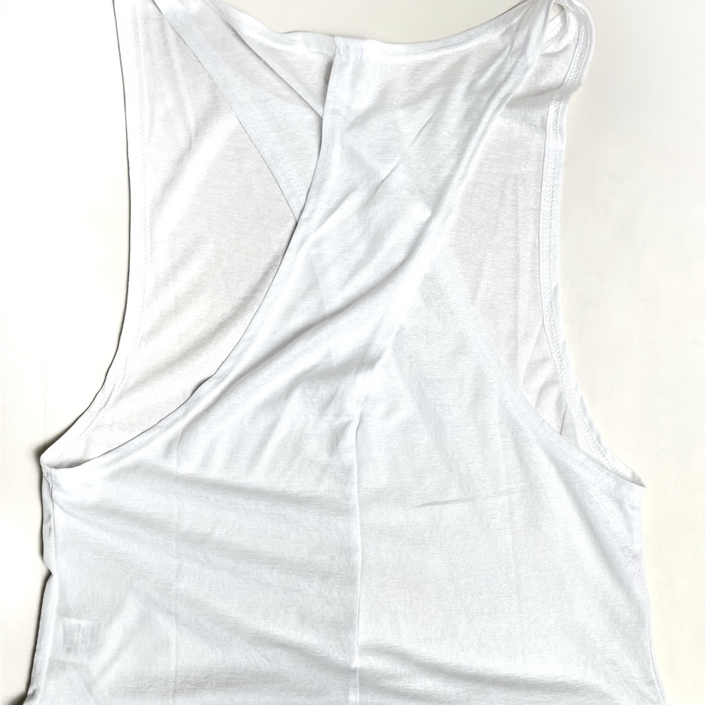 Jed North Twist tank in white.